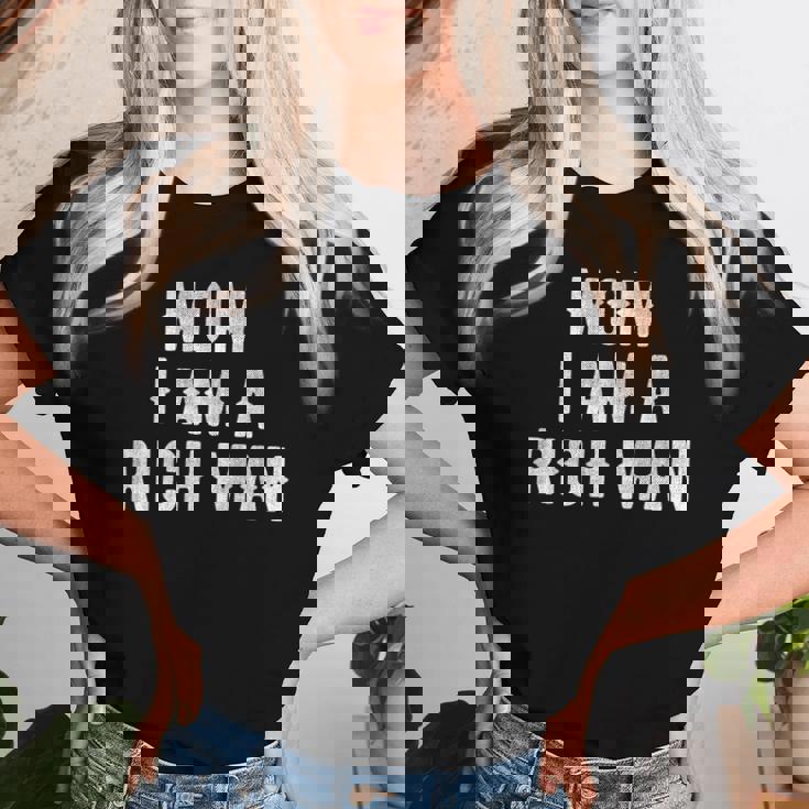 Mom I Am A Rich Man 面白い レディースTシャツ 彼女への贈り物