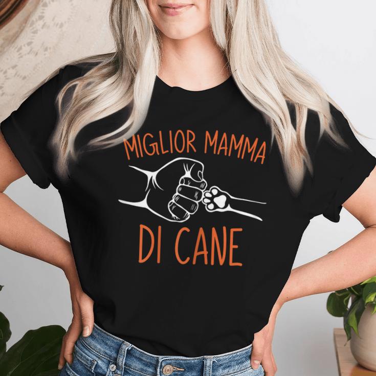 Padrona Di Cane Miglior Mamma Di Cane Cani Festa Della Mamma Maglietta da donna Regalos para ella