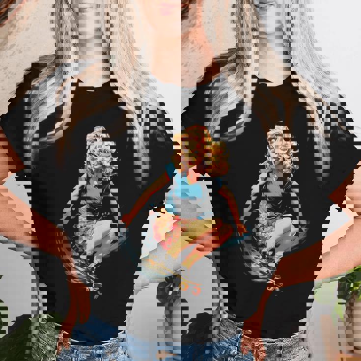 Pinup Girl スケートボード レディースTシャツ 彼女への贈り物