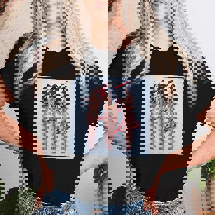 Pinup Girl 男性用 「Seeing Triple」 長袖tシャツ レディースTシャツ 彼女への贈り物