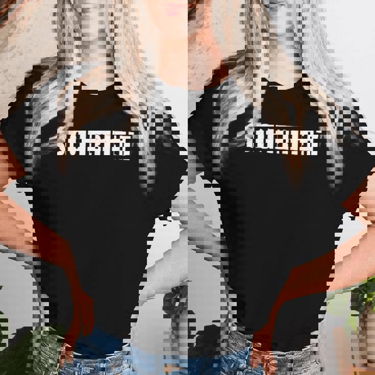 Sicherheit -Ecurity Guard Uniform And German レディースTシャツ 彼女への贈り物