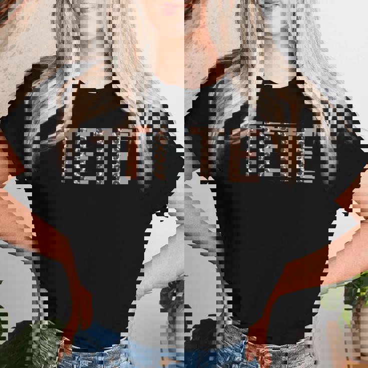 Tete ヒョウ柄 ママ キュート 母の日 おもしろい おばあちゃん レディースTシャツ 彼女への贈り物