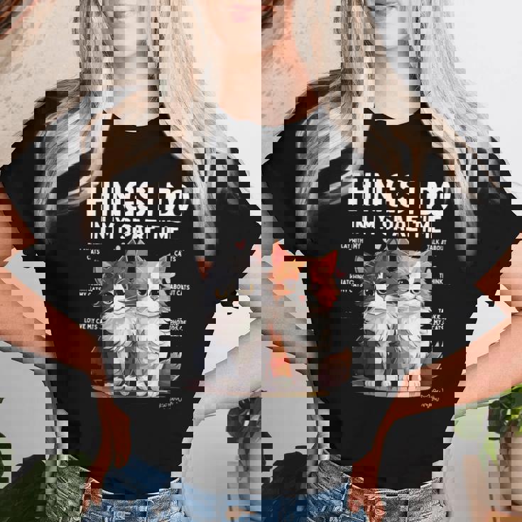 Things I Do In Mypare Time Cat Lover Men レディースTシャツ 彼女への贈り物