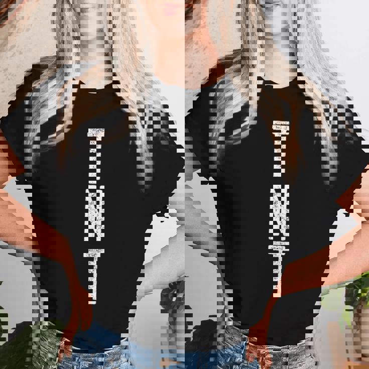 Tnt コスチューム シャツ 大人 男性 女性 キッズ Tnt ダイナマイト コスチューム レディースTシャツ 彼女への贈り物