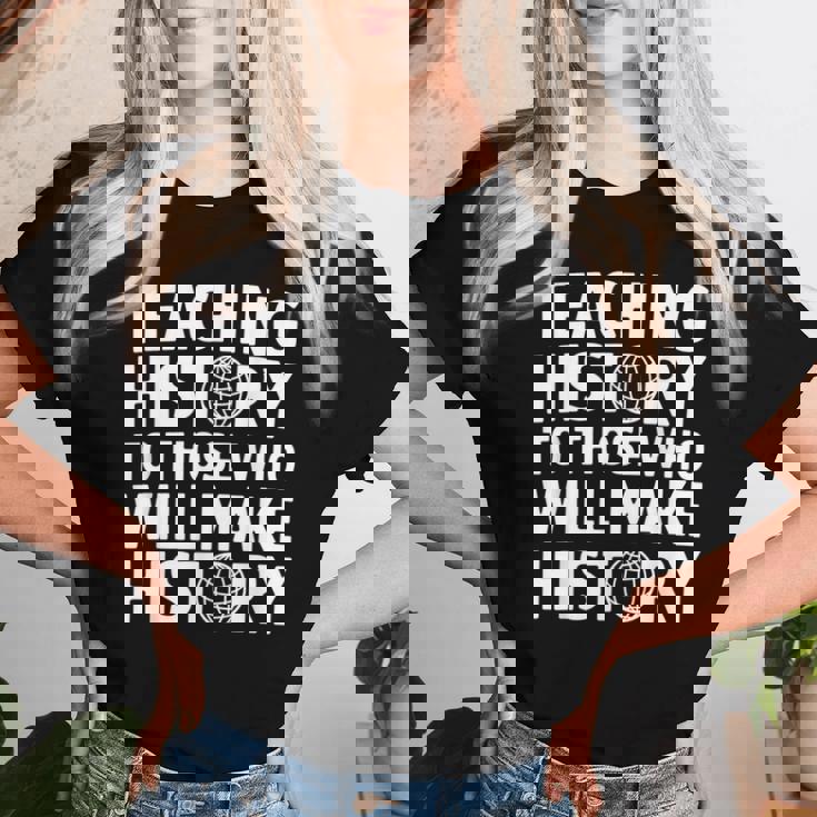 History Teacher Appreciation Teachingocialtudies レディースTシャツ 彼女への贈り物