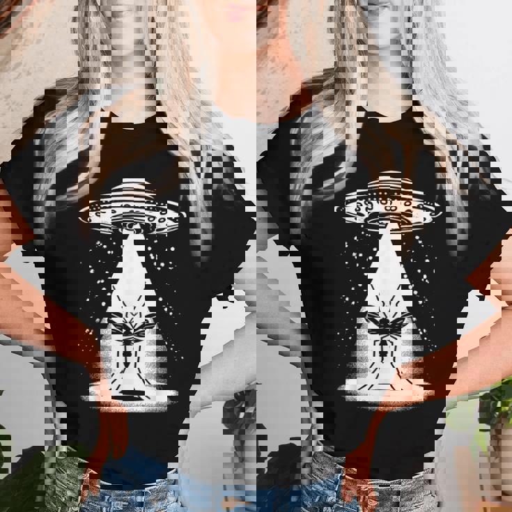 Zanzara Papà Mamma Amante Divertente Ufo Alieno Maglietta da donna Regalos para ella