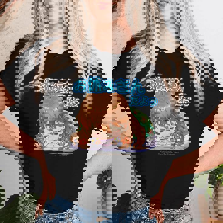 ひなビタスタンプ まり花04「お休みさんだよっ」 レディースTシャツ 彼女への贈り物