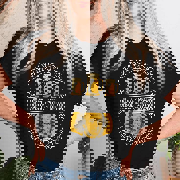 オクトーバーフェスト I Love Beer Bier & Classical Music レディースTシャツ 彼女への贈り物