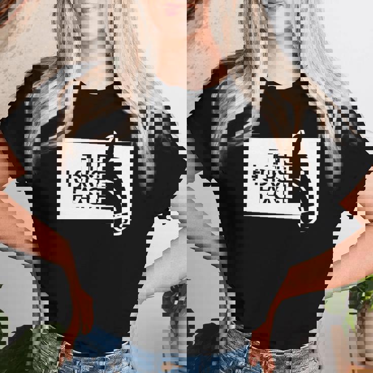 ザ・ホース・フェイス The Horse Face 午年 馬【十二支 干支】2026年 ブランド パロディ 長袖tシャツ レディースTシャツ 彼女への贈り物