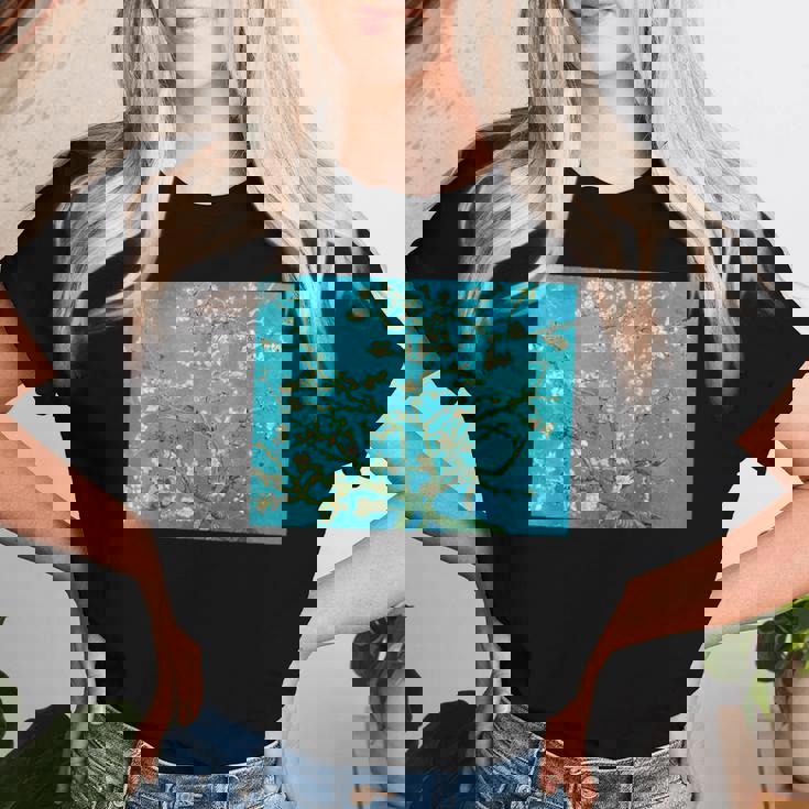 ヴィンセント・ファン・ゴッホ、アーモンドの花 レディースTシャツ 彼女への贈り物