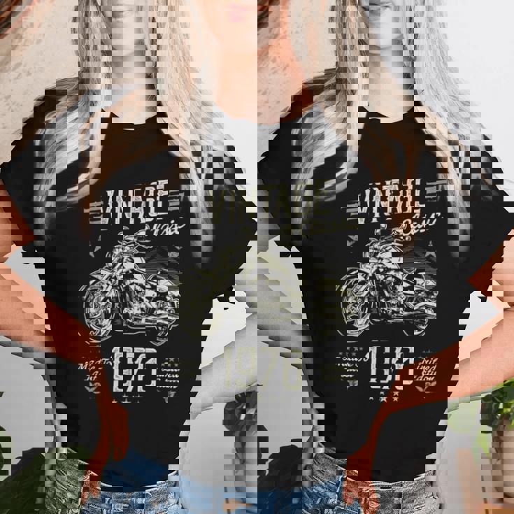 ヴィンテージ 1970 55 歳の誕生日プレゼント 男性 女性 55 歳 レディースTシャツ 彼女への贈り物