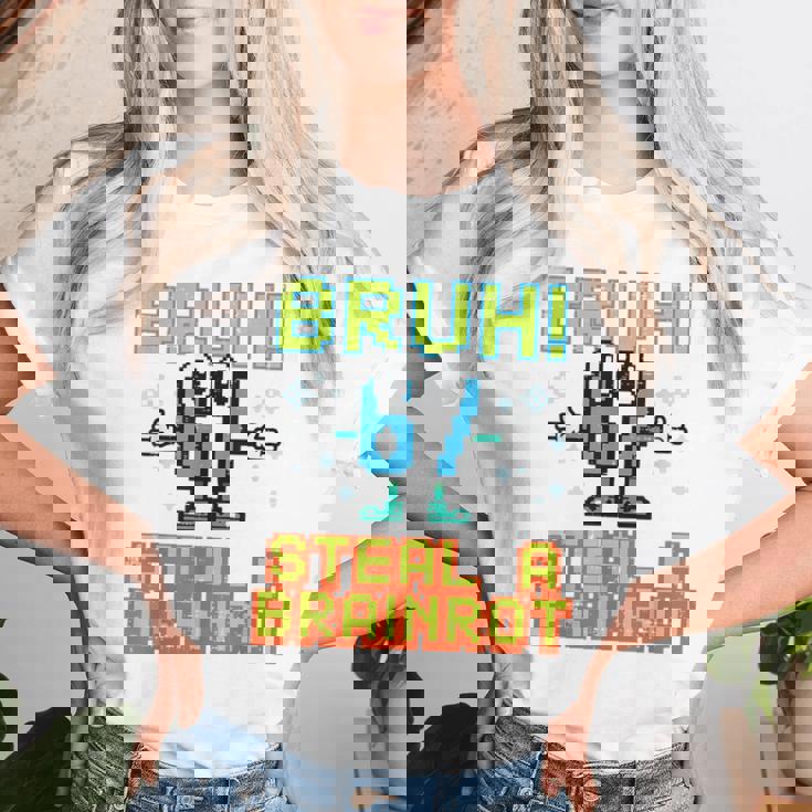 67 Bruhteal A Brainrot Meme 6 7 男の子 女の子 キッズ ユース レディースTシャツ 彼女への贈り物