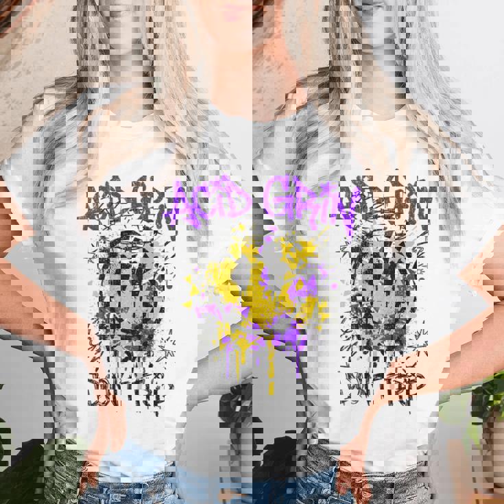 絵文字 美的 ヒップホップ Y2k 服 レトロ ヴィンテージ ストリートウェア ファッション 女性 男性 スマイリー レディースTシャツ 彼女への贈り物