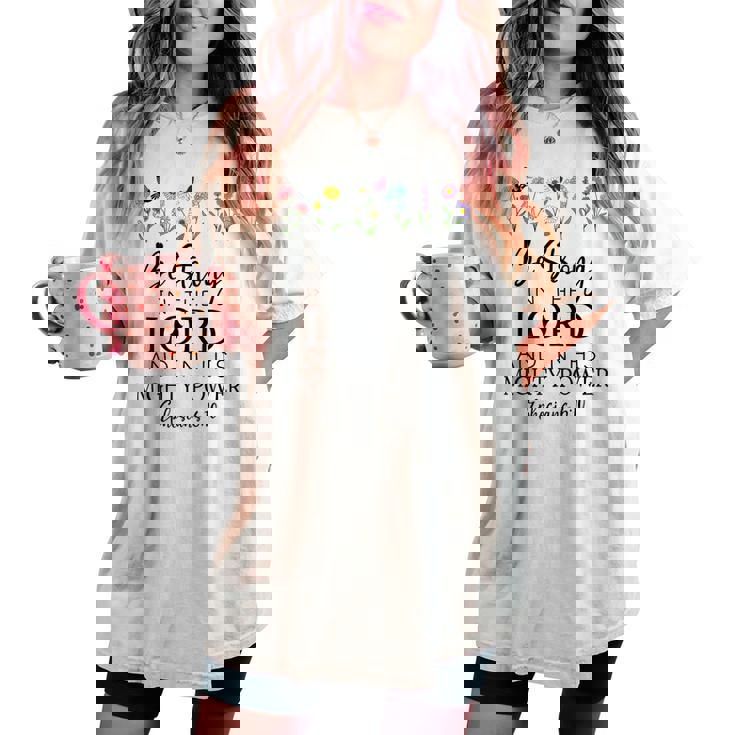 Betrong In The Lord Christian Ephesians 6 レディースオーバーサイズコンフォートTシャツ Betrong In The Lord Christian Ephesians 6 レディースオーバーサイズコンフォートTシャツ