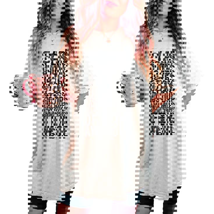 Chemise Humoristique Pour 25E Anniversaireieux Mètre Drôle 25 Ans Cadeaux T-shirt oversize confortable pour femme