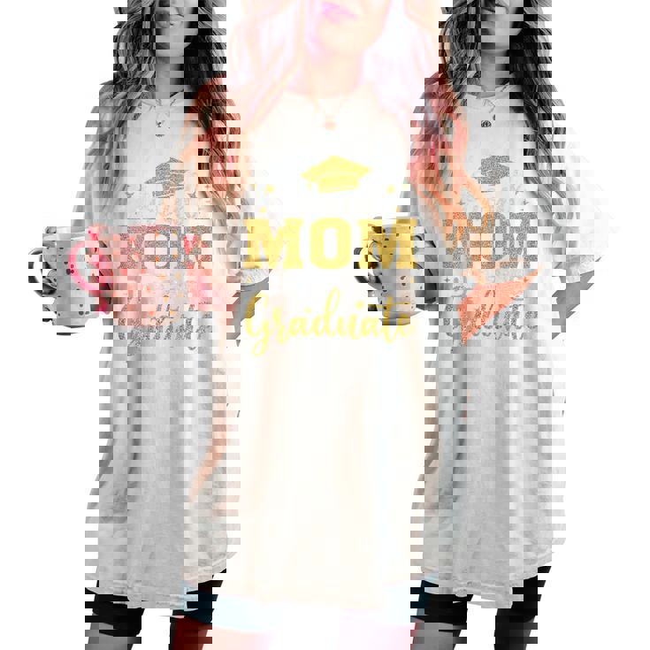 Mom Senior 2026 Proud Mom Of A 2026 Graduate Done 2026 Women's Oversized Comfort T-shirt