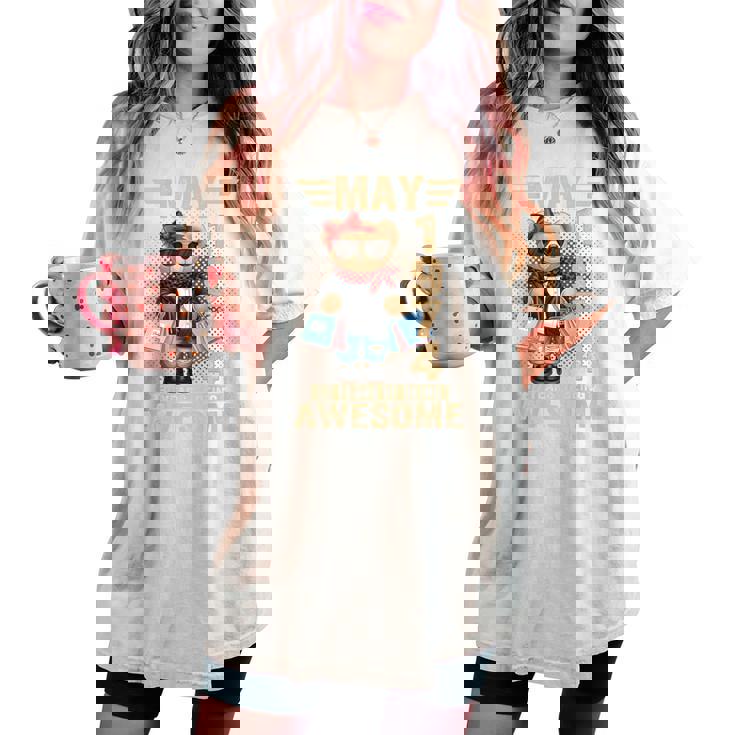 オンバック 5月52日 誕生日 男性 女性 1974年 テディベア レディースオーバーサイズコンフォートTシャツ