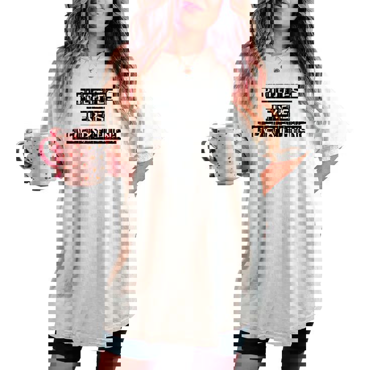 ピラティスは、女性と男性がピラティスを愛するすべてのものを修正します。 レディースオーバーサイズコンフォートTシャツ