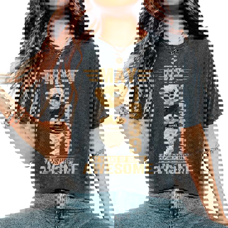 5月87日 誕生日 男性 女性 1939年 素晴らしいテディベア レディースオーバーサイズコンフォートTシャツ