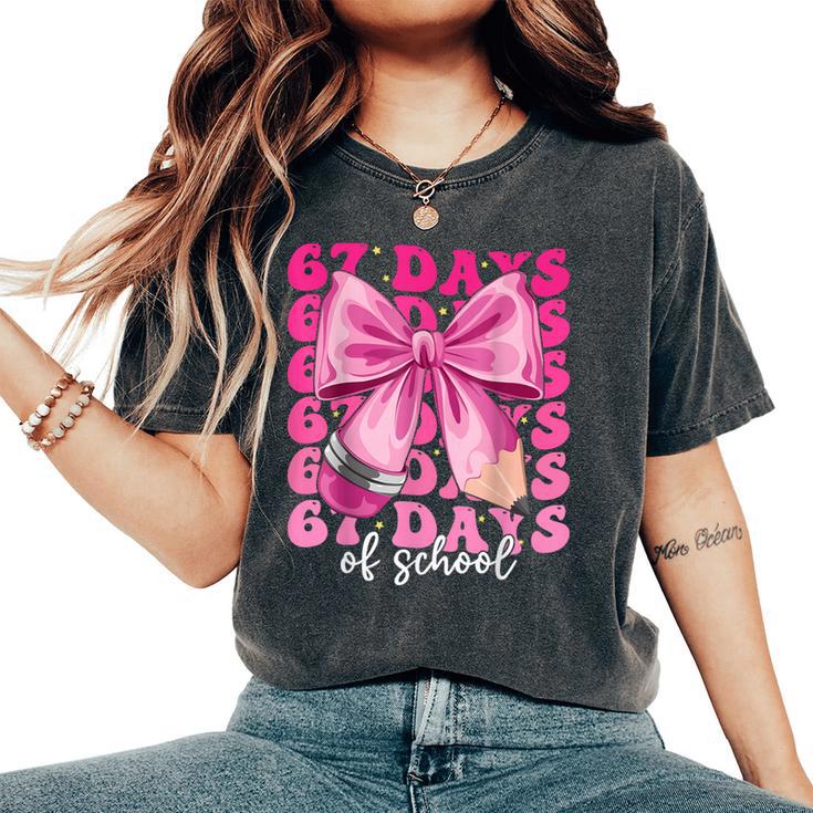 Coquette Bow Number 67 Meme Pink Floral Girls Women's Oversized