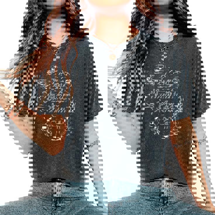 Boy Wranglin Mama Cowgirl Cowboy Western New Mom Women's Oversized Comfort T-Shirt