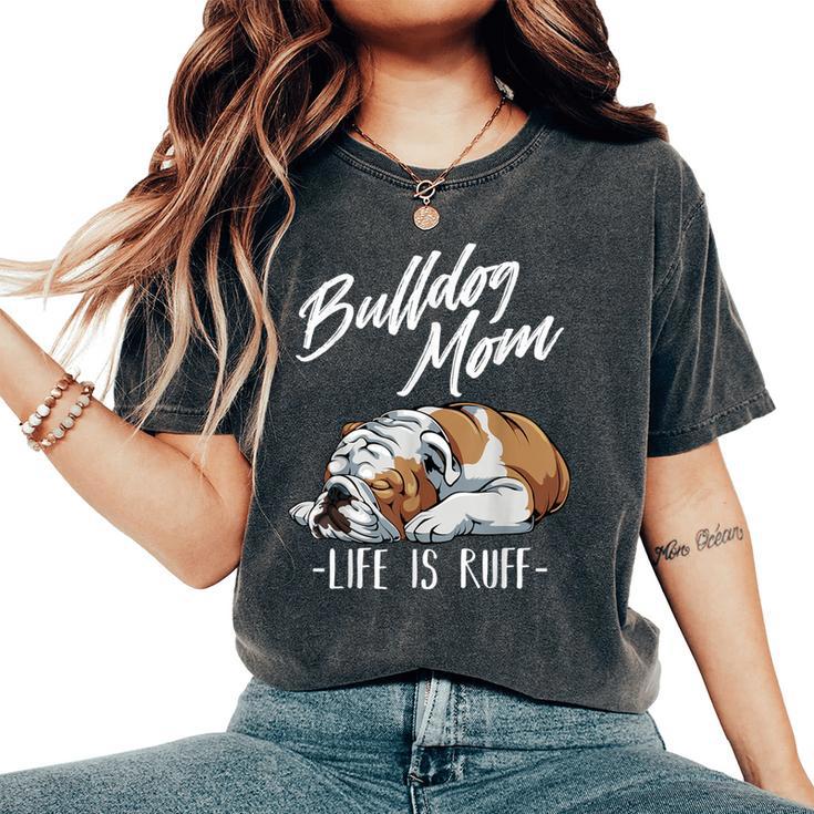 Cadeau Amusant Bouledogue Anglais – Maman Bulldog T-shirt oversize confortable pour femme