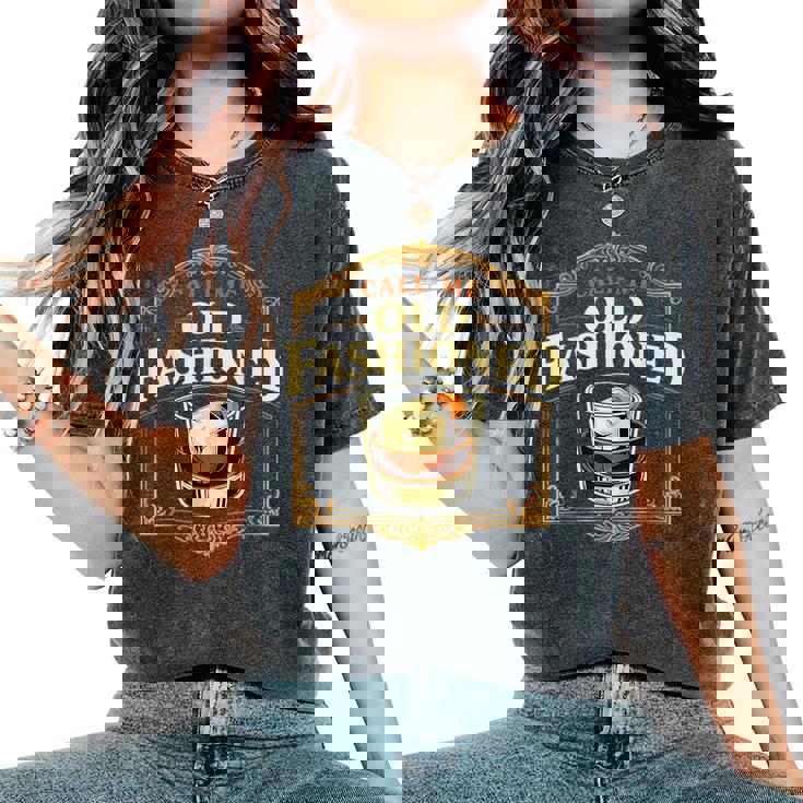 Call Me Old Fashioned Whiskey カクテル ドリンク ミクソロジスト レディースオーバーサイズコンフォートTシャツ