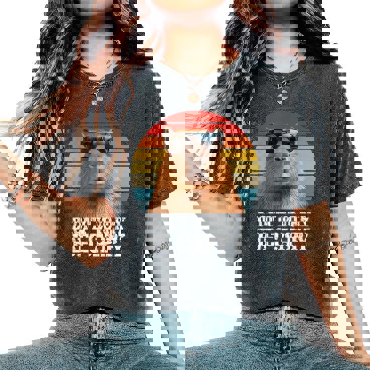 Capybara Be Cappy For Adults Capybara Love Women's Oversized Comfort T-Shirt