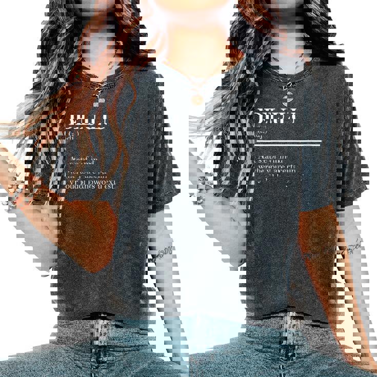 Definition Delulu Fandom Idol Meme Definition Women's Oversized Comfort T-Shirt