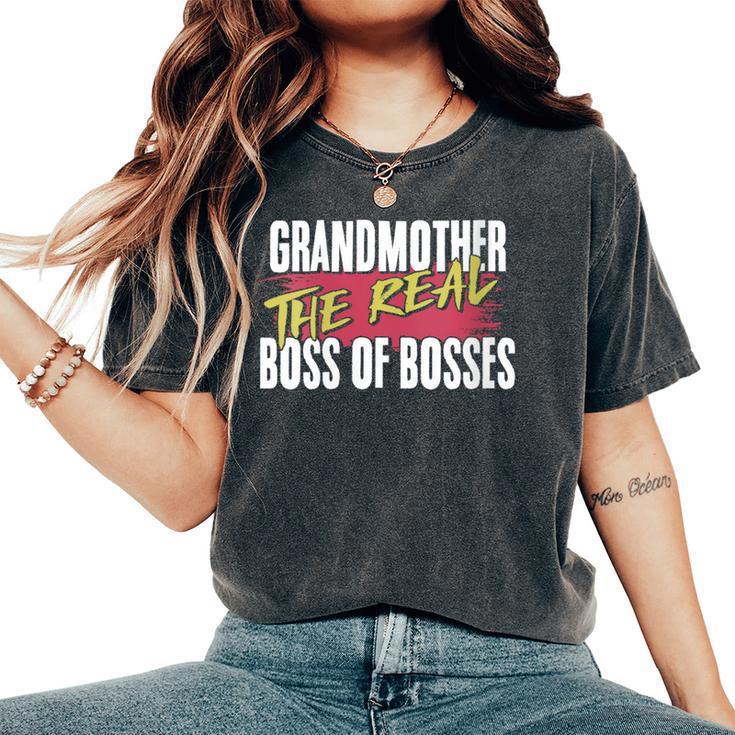 Grandma Nonna Cuello Camiseta extragrande cómoda para mujer