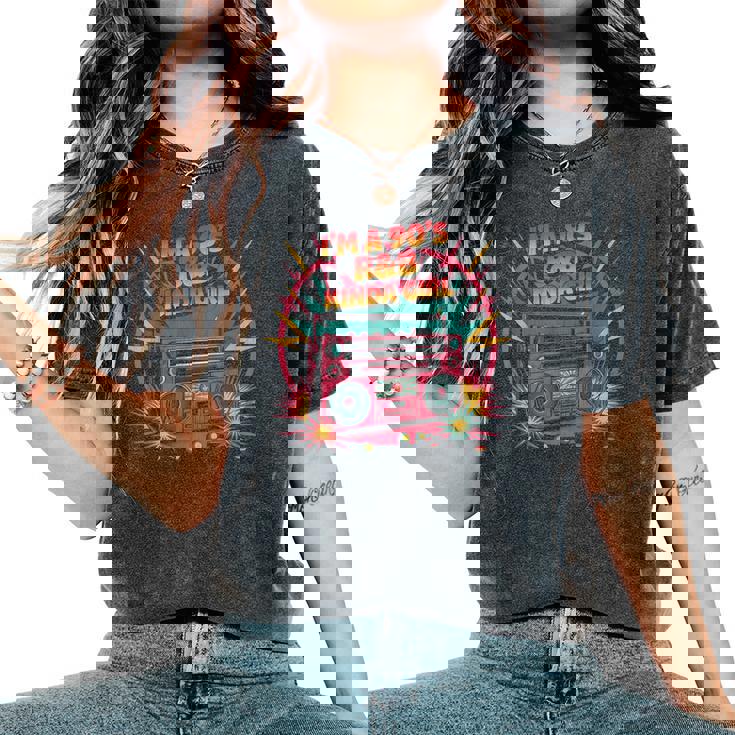 I'm 90s R&B Kinda Girl Retro Afro Music For Girls Kids Women's Oversized Comfort Colors T-Shirt