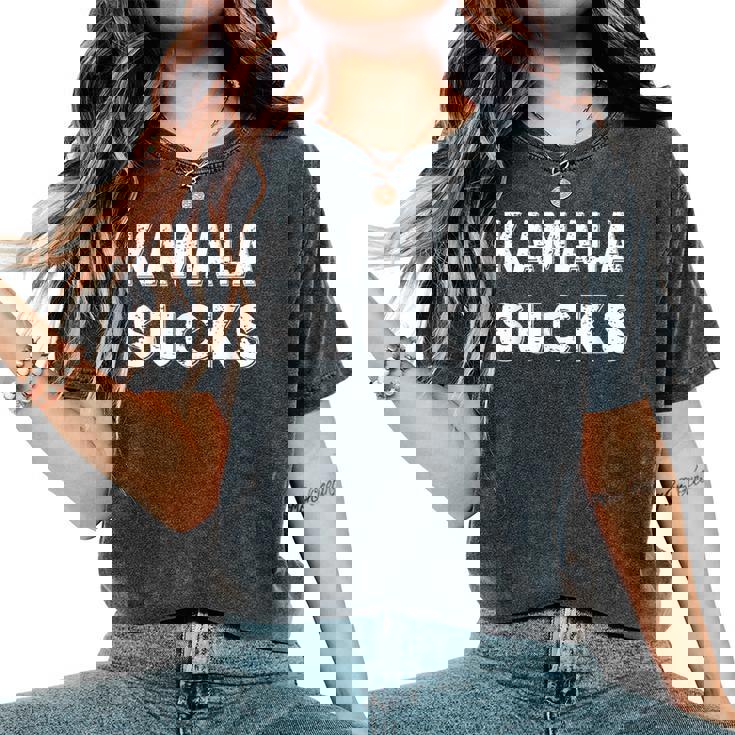 Kamalaucks Kamala Harrisucks And Women レディースオーバーサイズコンフォートTシャツ