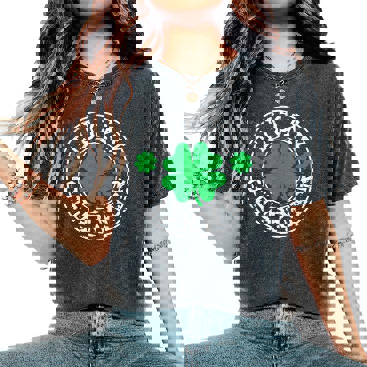 Lucky Charmer t Patrick's Day 男の子 女の子 キッズ レディースオーバーサイズコンフォートTシャツ