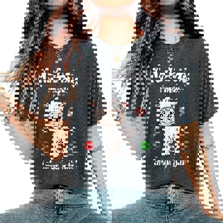 Ma Brebis M'appelle Fille Enfant Humour Brebis T-shirt oversize confortable pour femme