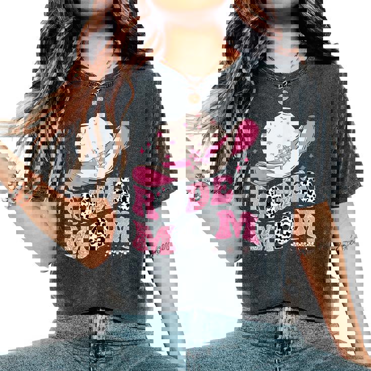 Rodeo Mom Pink Cowgirl 1St Birthday Family Matching Women's Oversized Comfort T-Shirt