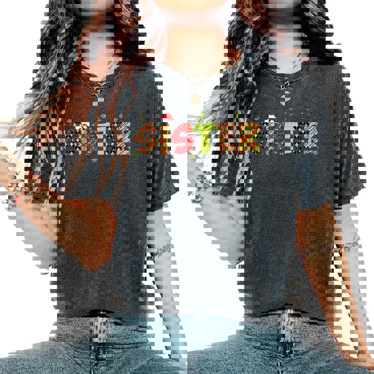 Sister Christmas Matching Christmas Family Party Pajama Women's Oversized Comfort T-Shirt