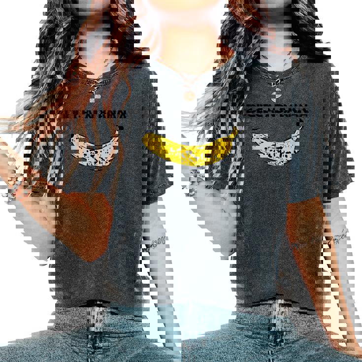 Vintage Dolce And Banana Novelty Graphic & Cool s レディースオーバーサイズコンフォートTシャツ