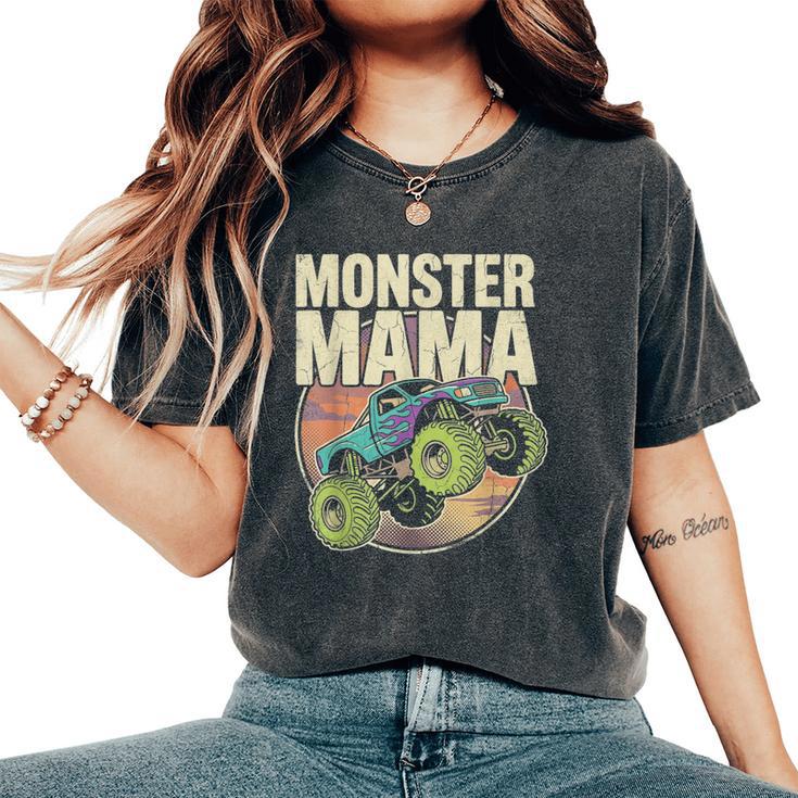 Vintage Monster Truck Mom Truck Lover Mama Women's Oversized Comfort T-Shirt