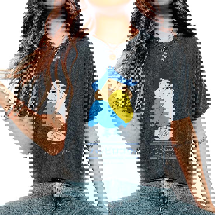 【映画】クレヨンしんちゃん 謎メキ!花の天カス学園 ハシビロコウ風間くん レディースオーバーサイズコンフォートTシャツ