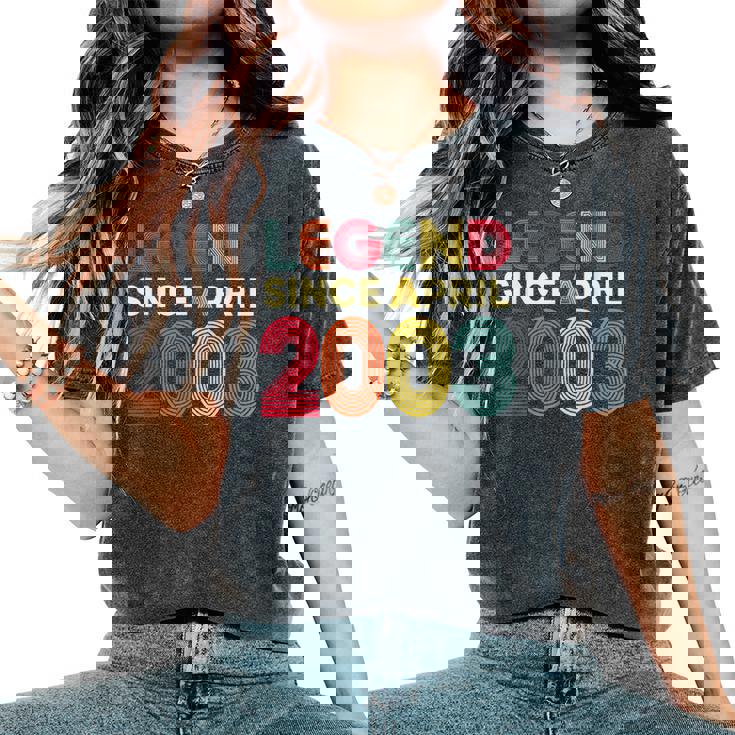 レジェンド 2003年4月 23歳の誕生日 男性 女性 23歳 レディースオーバーサイズコンフォートTシャツ