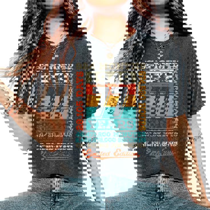 ヴィンテージ 1949 ギフト 男性 女性 長寿祝い 1949年生まれ 喜寿祝い ユニークな誕生日プレゼント 長袖tシャツ レディースオーバーサイズコンフォートTシャツ