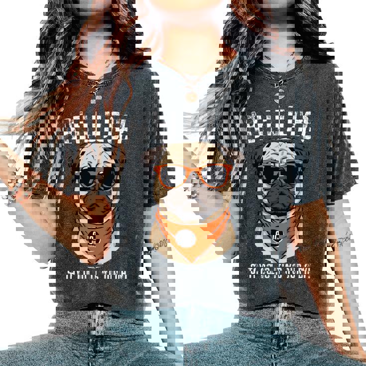 米寿祝い 犬 パグ サングラス 父 男性 女性 母 犬好き 米寿 お祝い 88歳 おもしろ おもろい 長袖tシャツ レディースオーバーサイズコンフォートTシャツ