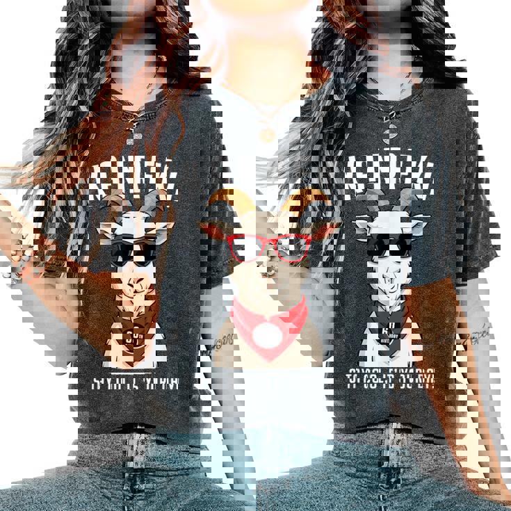 還暦祝い 羊 ひつじ やぎ好き 干支 父 男性 女性 還暦 お祝い 60歳 おもしろ おもろい レディースオーバーサイズコンフォートTシャツ