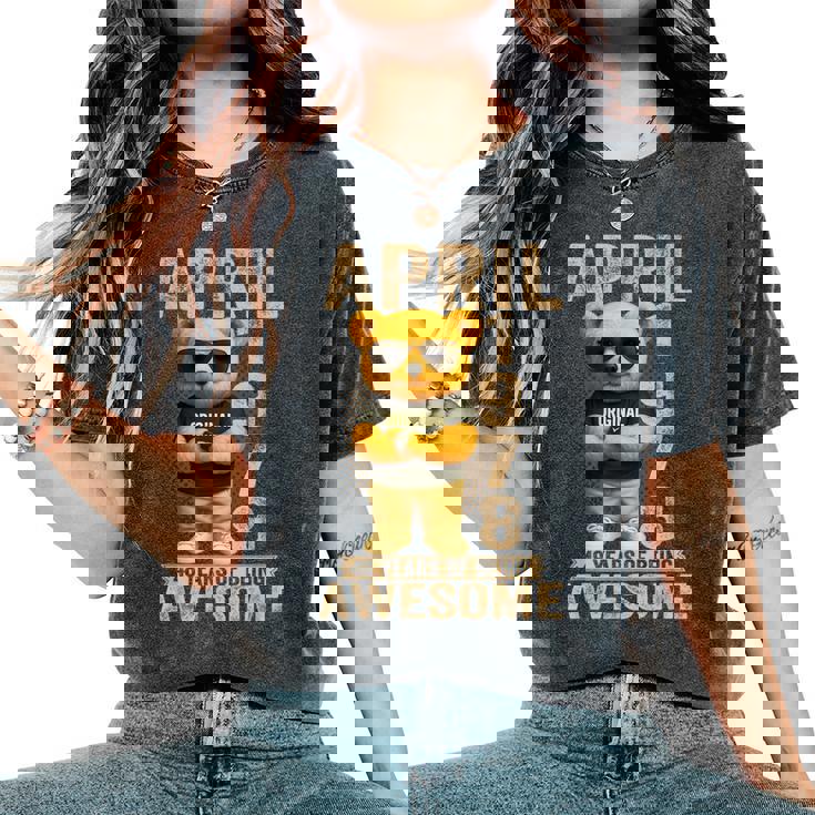 48歳 1978年4月 テディベア 48歳 誕生日 男性 女性 レディースオーバーサイズコンフォートTシャツ