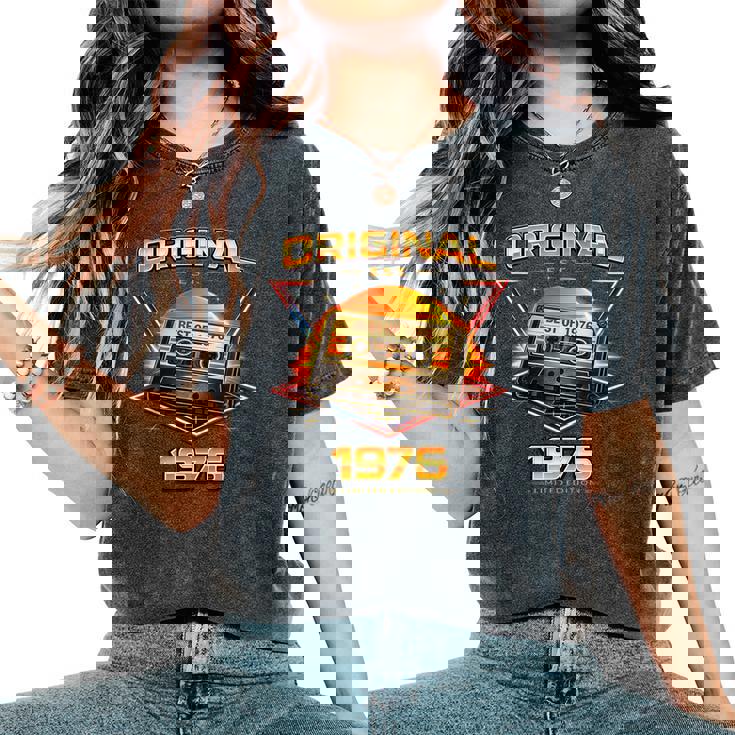 50歳 誕生日 男性女性intage 1976年1976年生まれ レトロデザインブランド レディースオーバーサイズコンフォートTシャツ