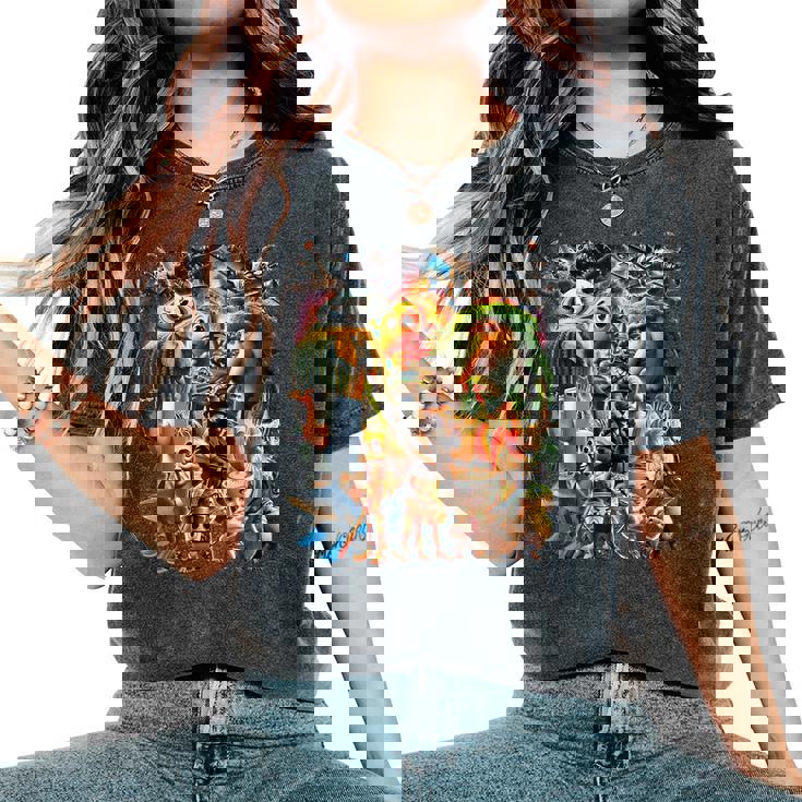 Italian-Brainrot Ai生成動物 Z世代 男性 女性 若者 レディースオーバーサイズコンフォートTシャツ