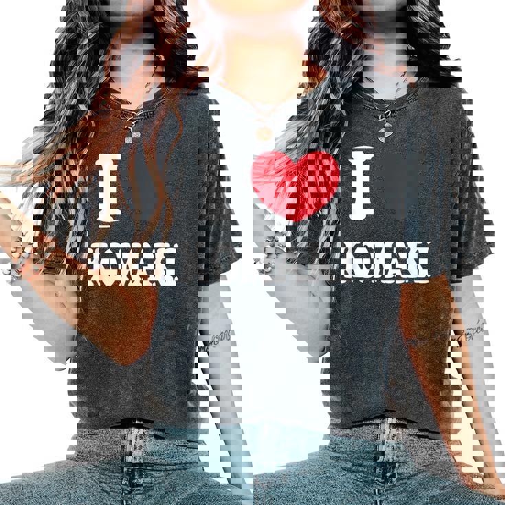 I Love Komaki アイラブ小牧 レディースオーバーサイズコンフォートTシャツ