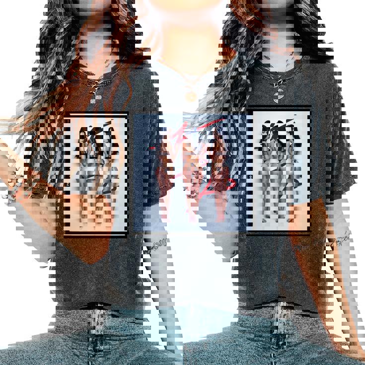 Pinup Girl 男性用 「Seeing Triple」 長袖tシャツ レディースオーバーサイズコンフォートTシャツ