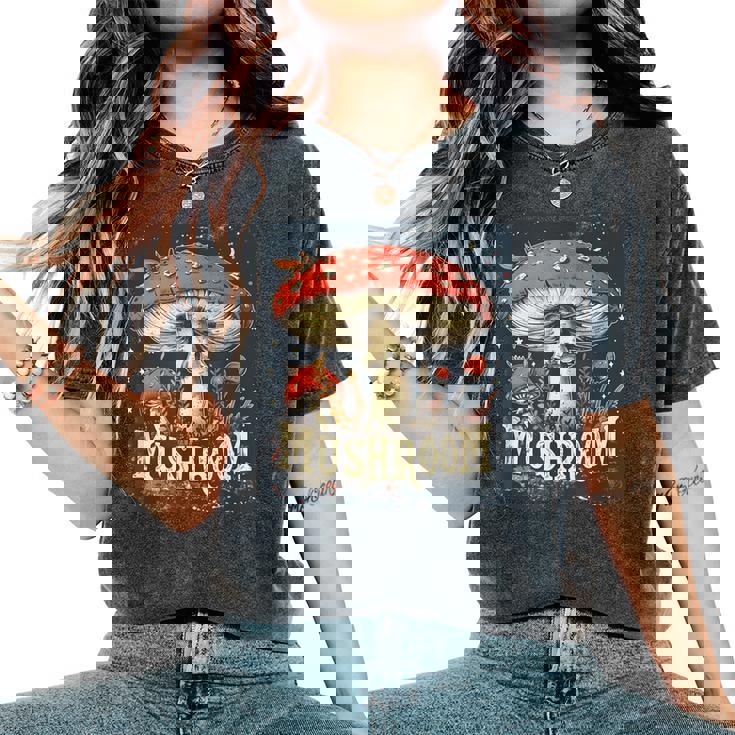 きのこの森の服 男の子 女の子 レディースオーバーサイズコンフォートTシャツ