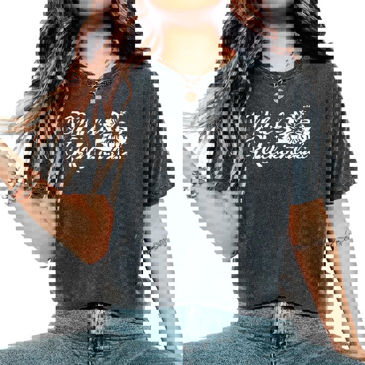 メレ カリキマカ ハイビスカス 花 ハワイ クリスマス ハワイアン レディースオーバーサイズコンフォートTシャツ